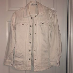 White denim jacket